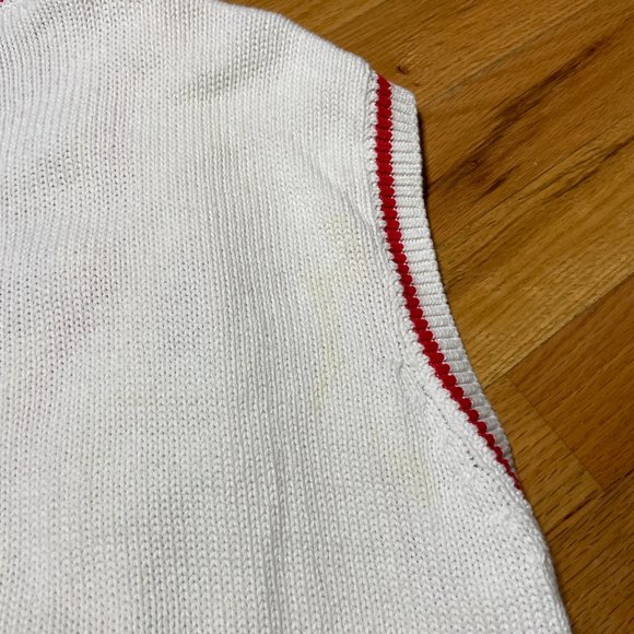 vintage white sweater vest - Picture 6 of 6